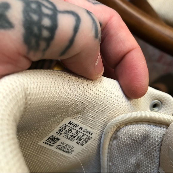 Adidas Drop Step High Tops in Ecru/Cream/Beige US Mens 10 - Picture 5 of 5